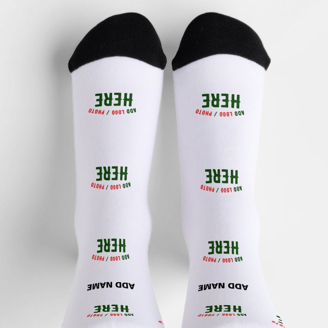 CHAUSSETTE MARQUE BLANCHE MODERNE ET PERSONNALISABLE VÉRIFIÉE (Haut)