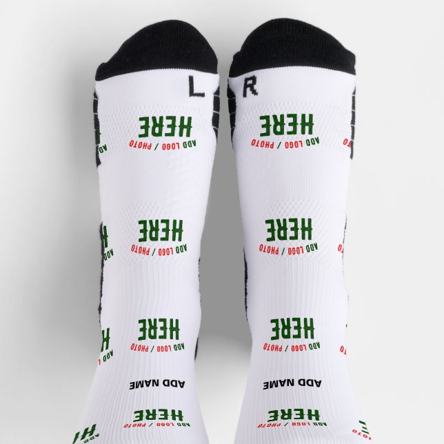 CHAUSSETTE MARQUE BLANCHE MODERNE ET PERSONNALISABLE VÉRIFIÉE (Haut)