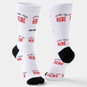 CHAUSSETTE MARQUE BLANCHE MODERNE ET PERSONNALISABLE VÉRIFIÉE