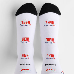 CHAUSSETTE MARQUE BLANCHE MODERNE ET PERSONNALISABLE VÉRIFIÉE