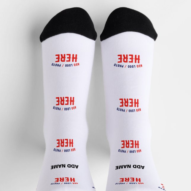 CHAUSSETTE MARQUE BLANCHE MODERNE ET PERSONNALISABLE VÉRIFIÉE (Haut)