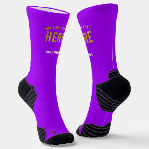 CHAUSSETTE MARQUE VÉRIFIÉE DE VIOLET MODERNE ET PERSONNALISAB