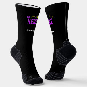 CHAUSSETTE MARQUE VERIFIEE NOIRE PERSONNALISABLE MODERNE ET C