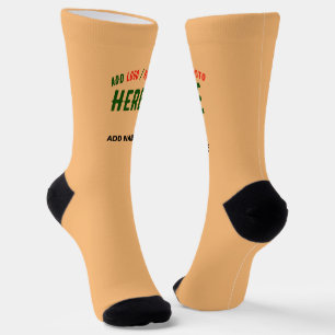 CHAUSSETTE MARQUE VÉRIFIÉE ORANGE PERSONNALISÉE ET MODERNE