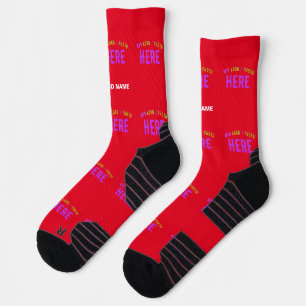 CHAUSSETTE MARQUE VERIFIEE ROUGE PERSONNALISABLE MODERNE ET C