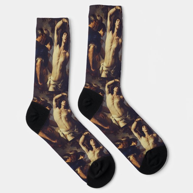 Chaussette Martyrdom of St Sebastian by Andrea Vaccaro (Droite)