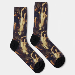Chaussette Martyre de St Sébastien par Andrea Vaccaro