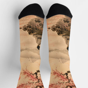 Chaussette Méditation des fleurs de cerisier