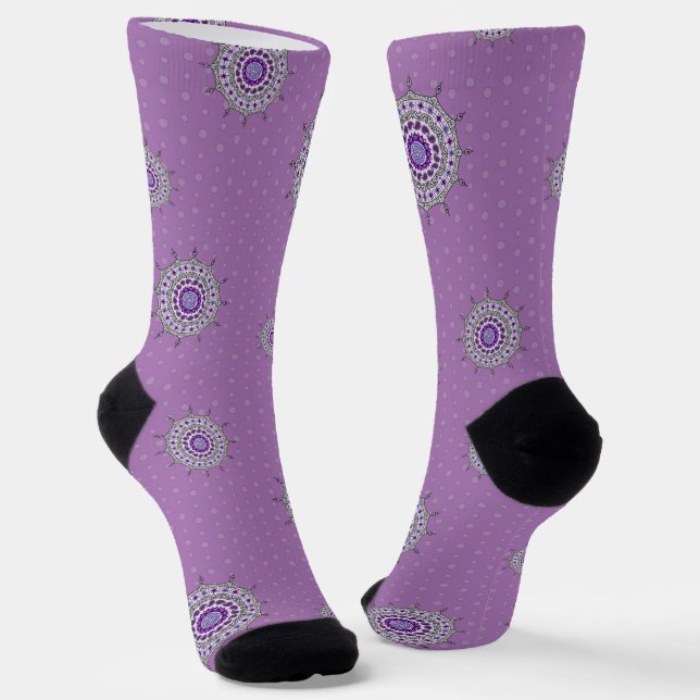 Chaussette Mehndi Imaginaire Argent (Angulaire)
