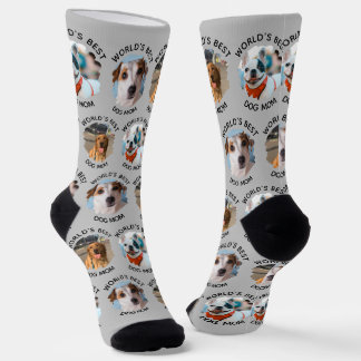 Chaussette Meilleur Chien au monde Maman Custom 3 Chien Photo