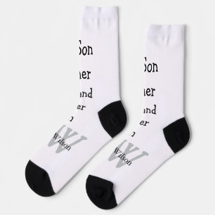 Chaussette Meilleur homme fils mari papa cite ajouter un nom 