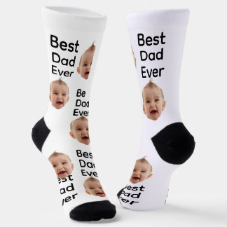 Chaussette Meilleur Papa Chaussettes, Chaussettes avec Photo