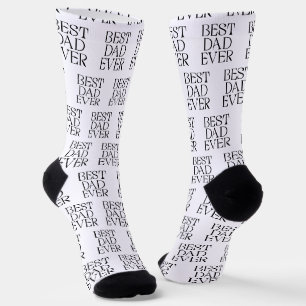 Chaussette Meilleur papa jamais Fête des pères moderne Élégan