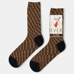 Chaussette Meilleur papa jamais Typographie Cool Fête des pèr