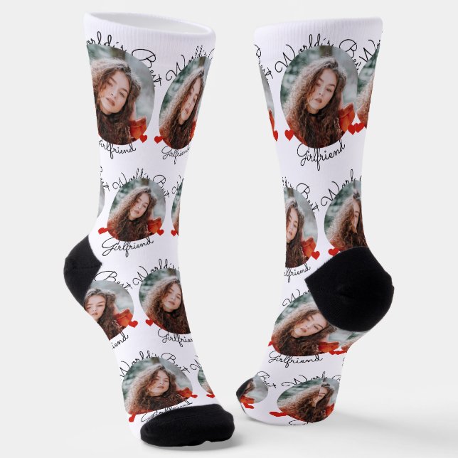 Chaussette Meilleure amie du monde - Modèle photo (Angulaire)