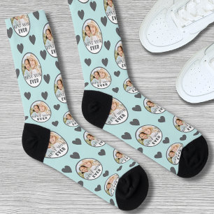 Chaussette Meilleure Maman Photo personnalisée Fête des mères