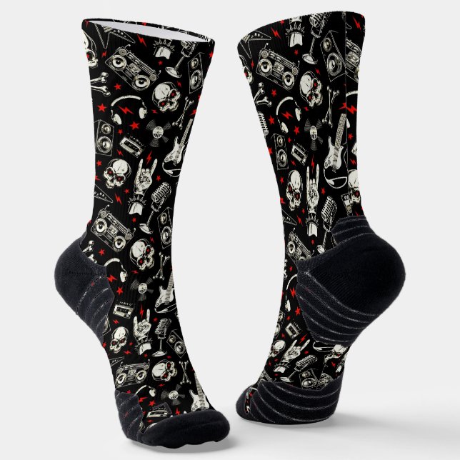 Chaussette Métal lourd rétro (Angulaire)