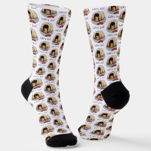 Chaussette Mignon Allons-y ! Promener un chien Pékinois (masq