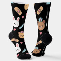 Mignon Ours Lapin Chaton Motif Médical 