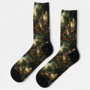 Chaussette Miracle de Saint Hubert par Pierre Paul Rubens