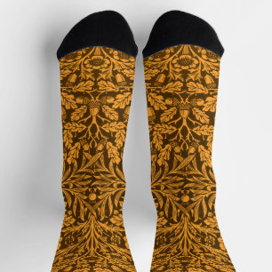 Chaussette Modèle Chêne Or Automne Vintage de William Morris
