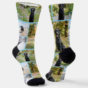 Chaussette Modèle de 5 photos amusantes personnalisées
