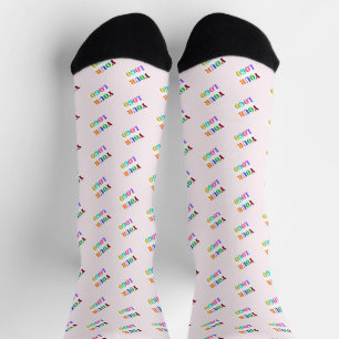 Chaussette Modèle de chaussettes avec logo d'entreprise à per