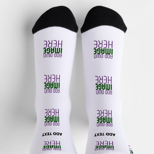 CHAUSSETTE MODÈLE DE TEXTE D'IMAGE BLANCHE SIMPLE MODERNE (Haut)