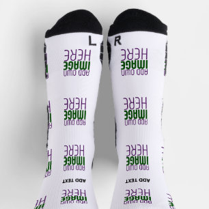 CHAUSSETTE MODÈLE DE TEXTE D'IMAGE BLANCHE SIMPLE MODERNE