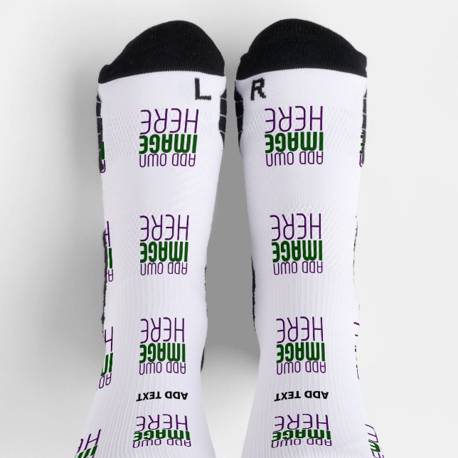 CHAUSSETTE MODÈLE DE TEXTE D'IMAGE BLANCHE SIMPLE MODERNE (Haut)