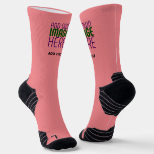 CHAUSSETTE MODÈLE DE TEXTE D'IMAGE ROSE MODERNE ÉDITABLE SAUM
