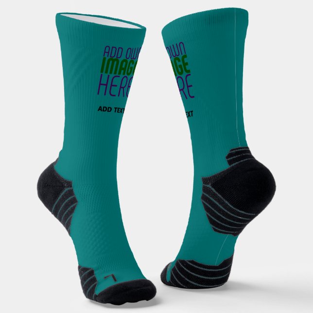 CHAUSSETTE MODELE DE TEXTE D'IMAGE VERT SARCELLE ÉDITABLE MOD (Angulaire)