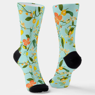 Chaussette Modèle floral de printemps
