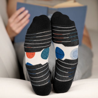 Chaussette Modern Geometric Coin Pattern Socks