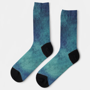Chaussette Moderne Abstrait Aqua et Violet