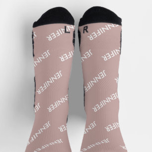 Chaussette Moderne Chic Vous L'Appelez Personnalisé Dusty Ros