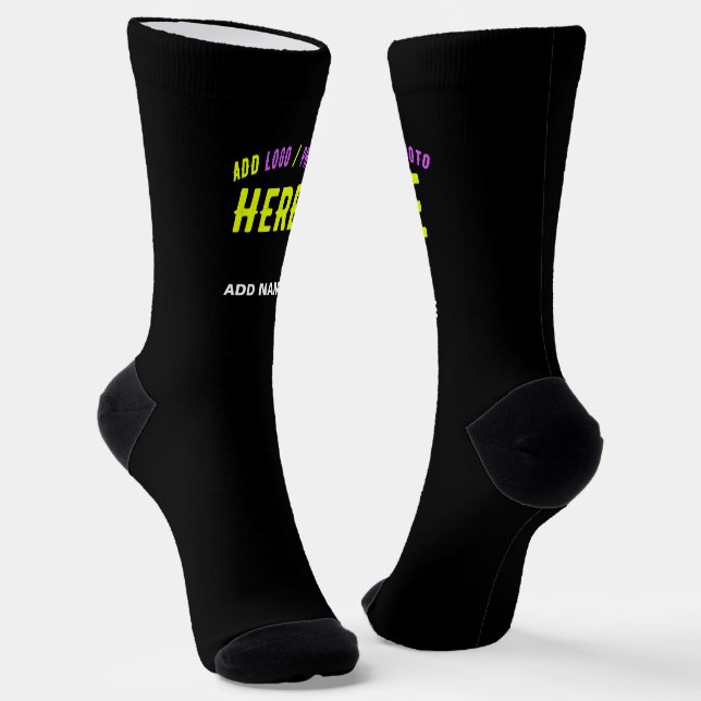 CHAUSSETTE MODERNE ET MODERNE PERSONNALISABLE NOIR VÉRIFIÉ (Angulaire)