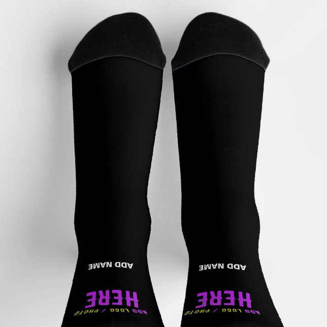 CHAUSSETTE MODERNE ET MODERNE PERSONNALISABLE NOIR VÉRIFIÉ (Haut)