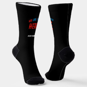 CHAUSSETTE MODERNE ET MODERNE PERSONNALISABLE NOIR VÉRIFIÉ