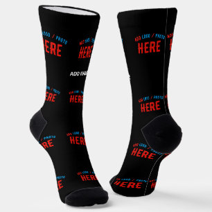 CHAUSSETTE MODERNE ET MODERNE PERSONNALISABLE NOIR VÉRIFIÉ