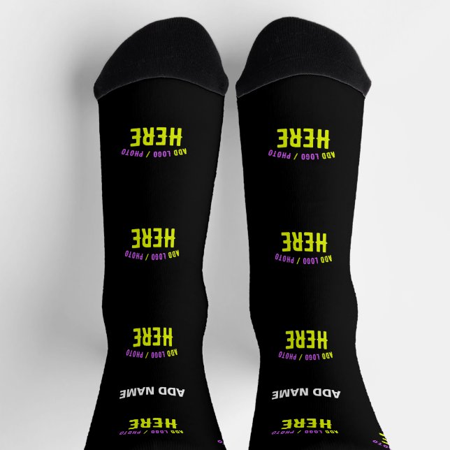 CHAUSSETTE MODERNE ET MODERNE PERSONNALISABLE NOIR VÉRIFIÉ (Haut)