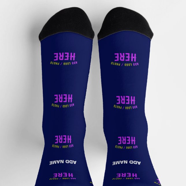 CHAUSSETTE MODERNE MODERNE ET MODERNE MARINE BLEUE VÉRIFIÉE M (Haut)