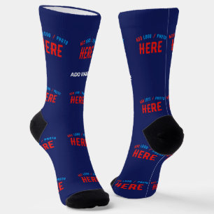 CHAUSSETTE MODERNE MODERNE ET MODERNE MARINE BLEUE VÉRIFIÉE M