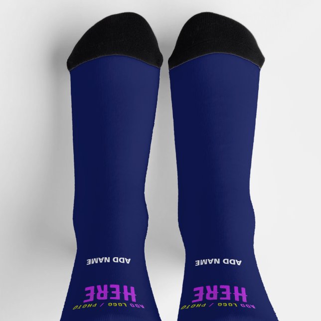 CHAUSSETTE MODERNE MODERNE ET MODERNE MARINE BLEUE VÉRIFIÉE M (Haut)