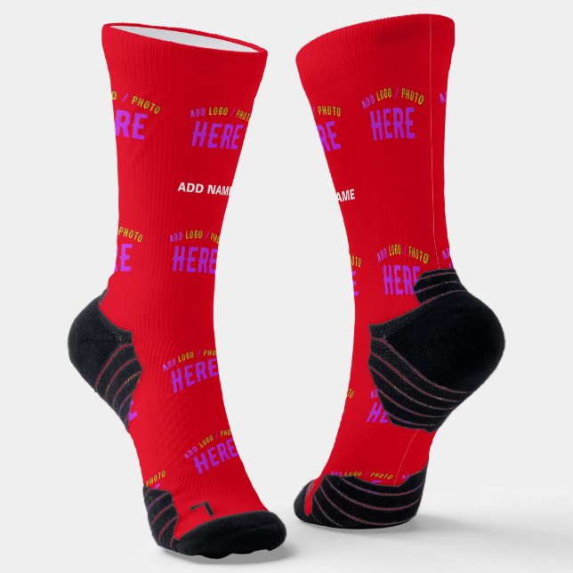 CHAUSSETTE MODERNE MODERNE PERSONNALISABLE ROUGE VÉRIFIÉ (Angulaire)