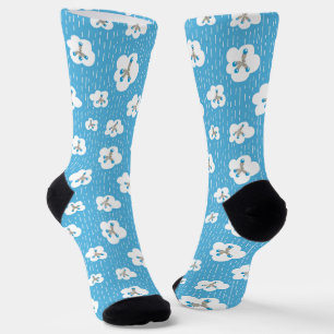 Chaussette Molécules bleues de chimie organique Science Geek