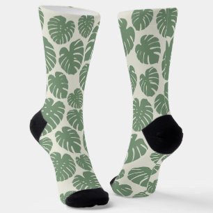 Chaussette Monstera - Vert