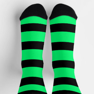 Chaussette Motif à rayures vertes