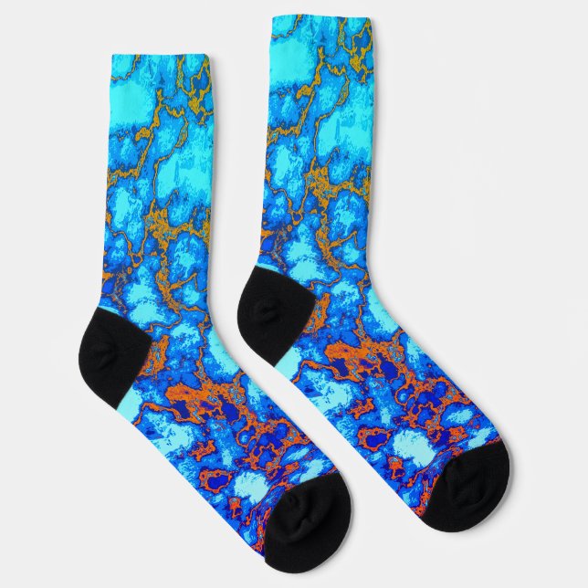 Chaussette Motif Abstrait arc-en-ciel (Droite)