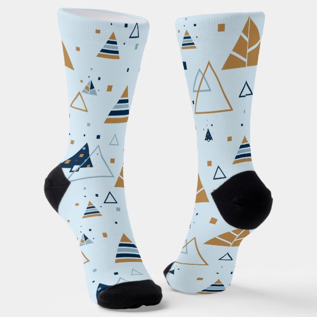 Chaussette motif Abstrait de Noël (Angulaire)